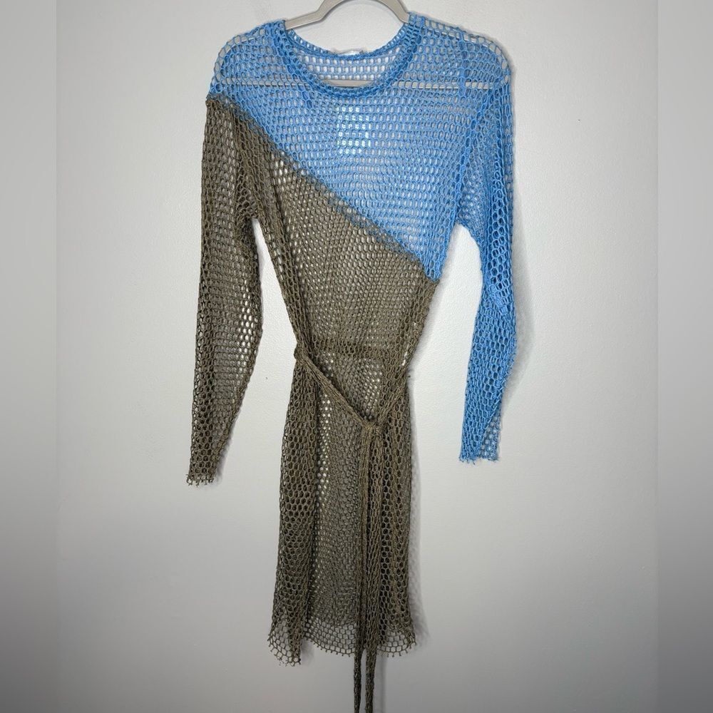 Zara Colorblock Open Knit Coverup NWT - Picture 5 of 6